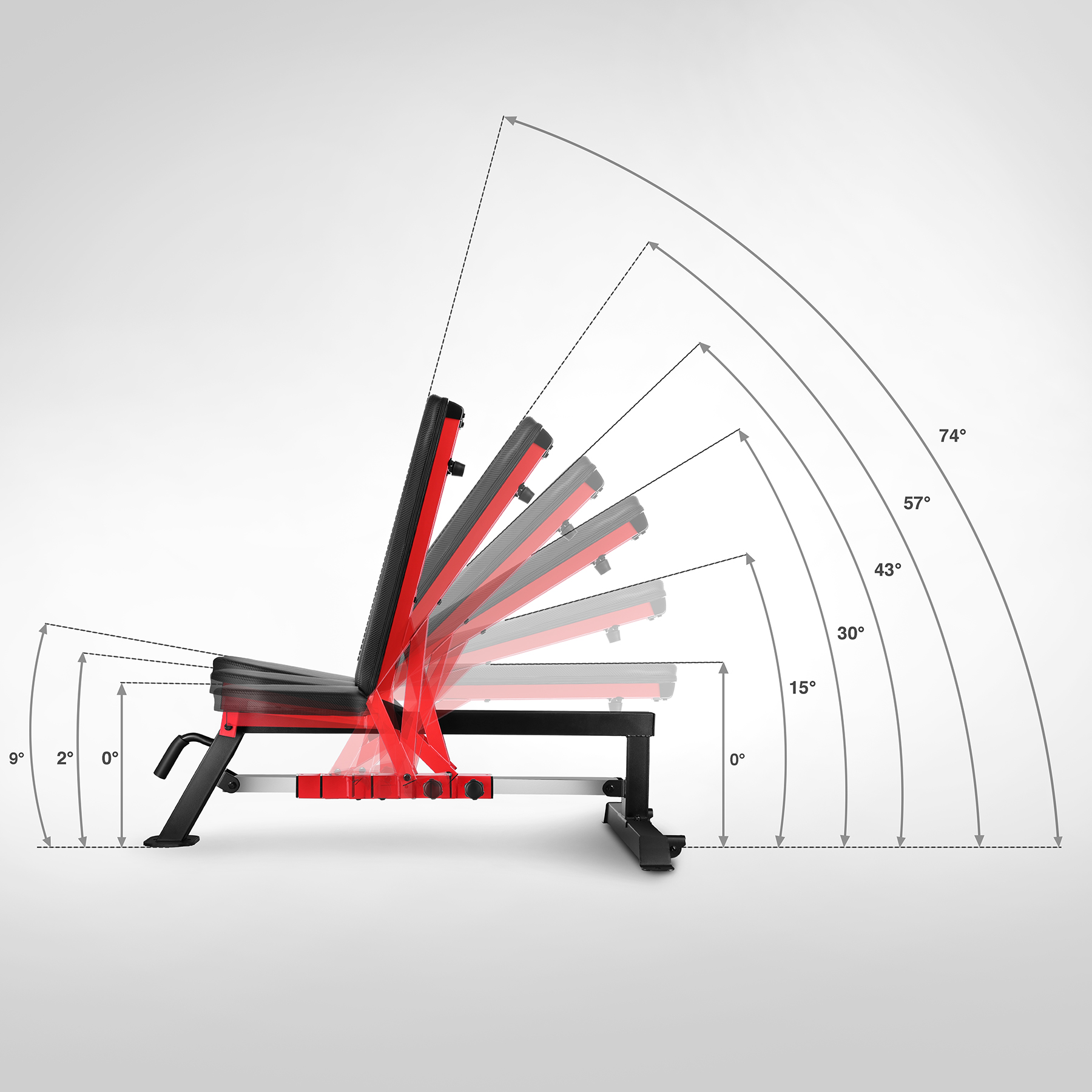 ławka HMS L5166_6 stopni regulacji
